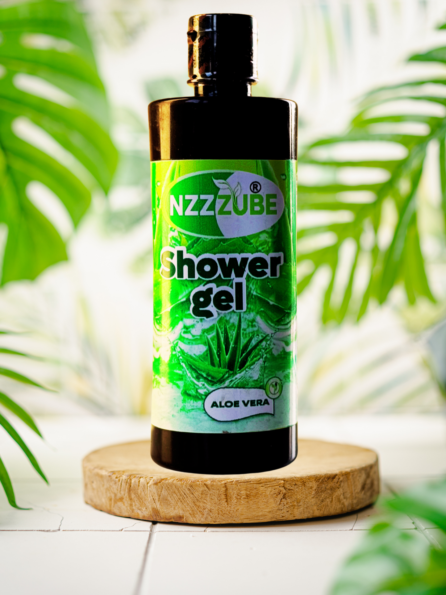Shower Gel with Aloe Vera- 100% Natural Black Soap- 500ml